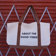 Load image into Gallery viewer, ABOUT THE GOOD VIBES XL TOTE