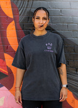Load image into Gallery viewer, Unisex 100% cotton faded black P.Y.E embroidered logo. Protect Your Energy t-shirt