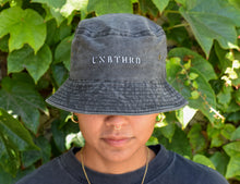 Load image into Gallery viewer, EMBROIDERED UNBTHRD LOGO VINTAGE BLACK UNISEX BUCKET HAT 
